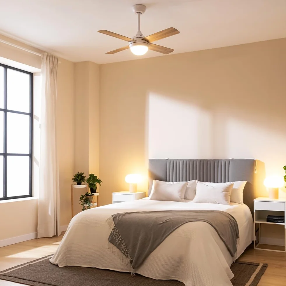 Cecotec Ventilatore da soffitto con luce EnergySilence Aero 4250 DC Fresh. 40 W, motore DC, diametro 42"con 4 pale reversibili, luce LED, telecomando, timer, 6 velocità