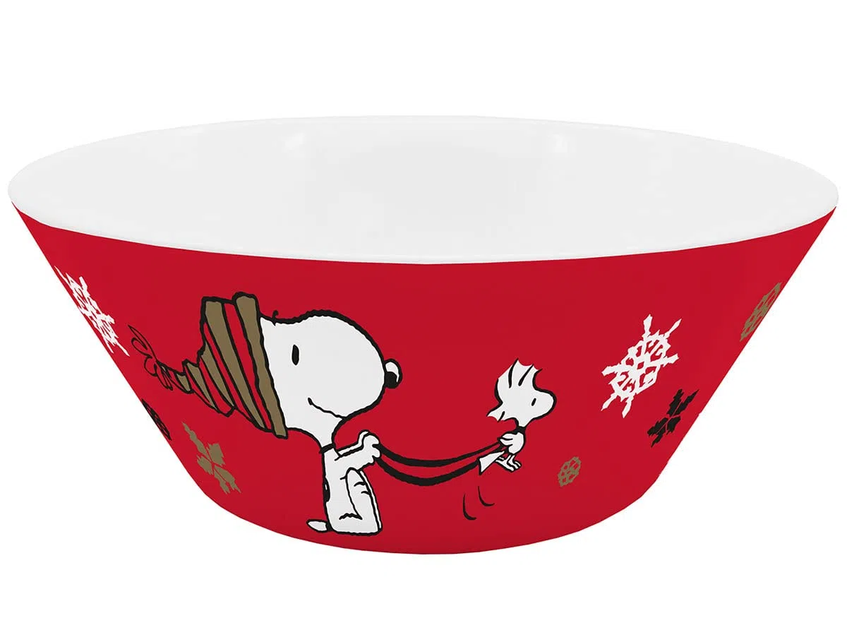 Peanuts Ho - Ciotola per cereali, 400 ml, colore: Rosso