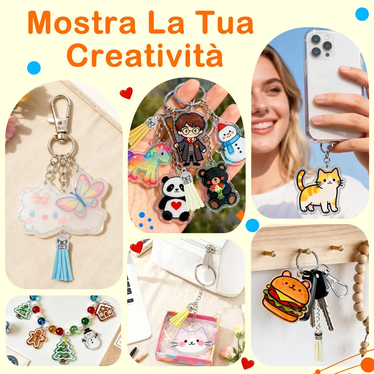 Set di 251 Pezzi Kit Plastica Termorestringente con Fogli Termoretraibili A5, DIY Kit per Artigianato, Portachiavi Fai Da Te e Pendenti di Plastica Termoretraibile