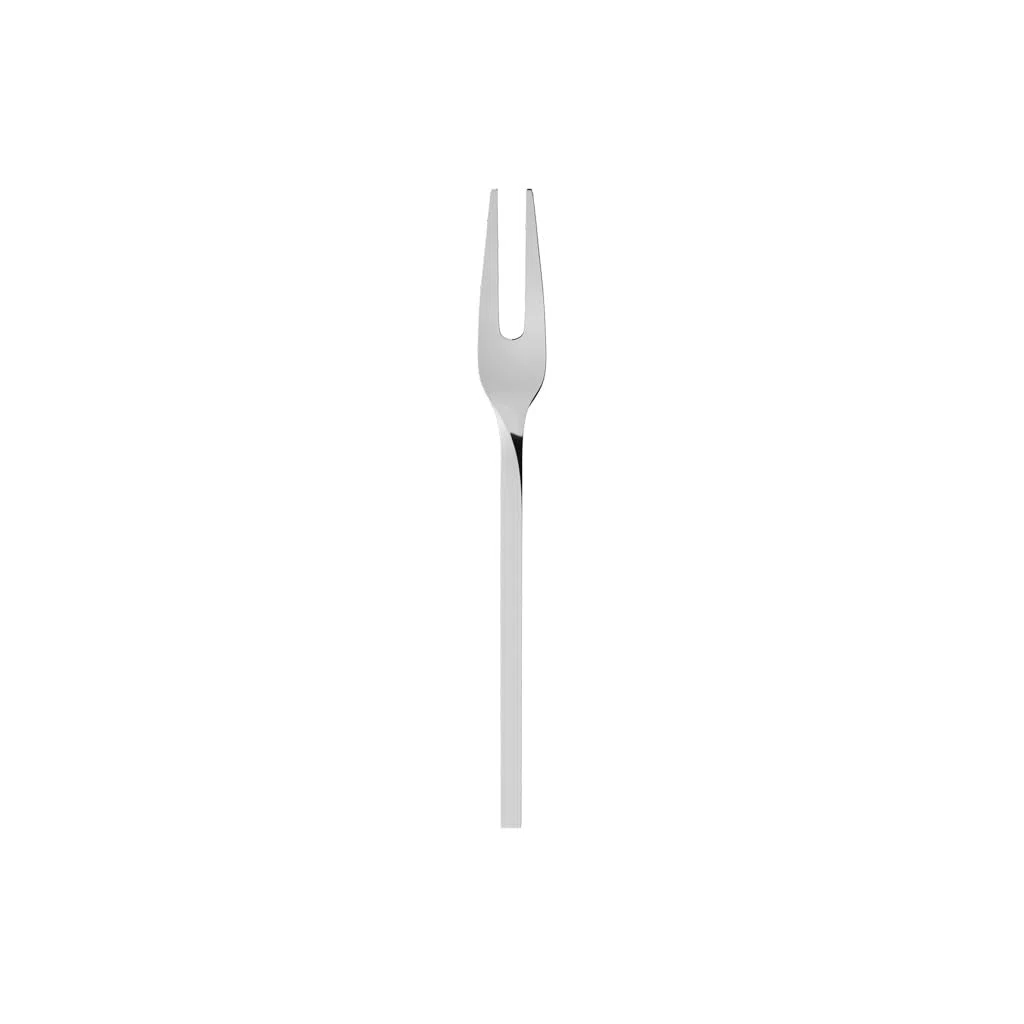 Villeroy & Boch NewWave Forchetta da Carne, Acciaio Inossidabile, Grigio (Argento), 18.9 cm