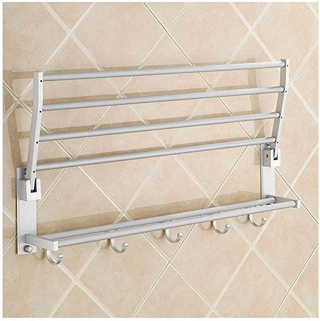 Bagno Stendibiancheria A Parete Balcone Stendino Pieghevole Estensibile Acciaio Inossidabile 50cm