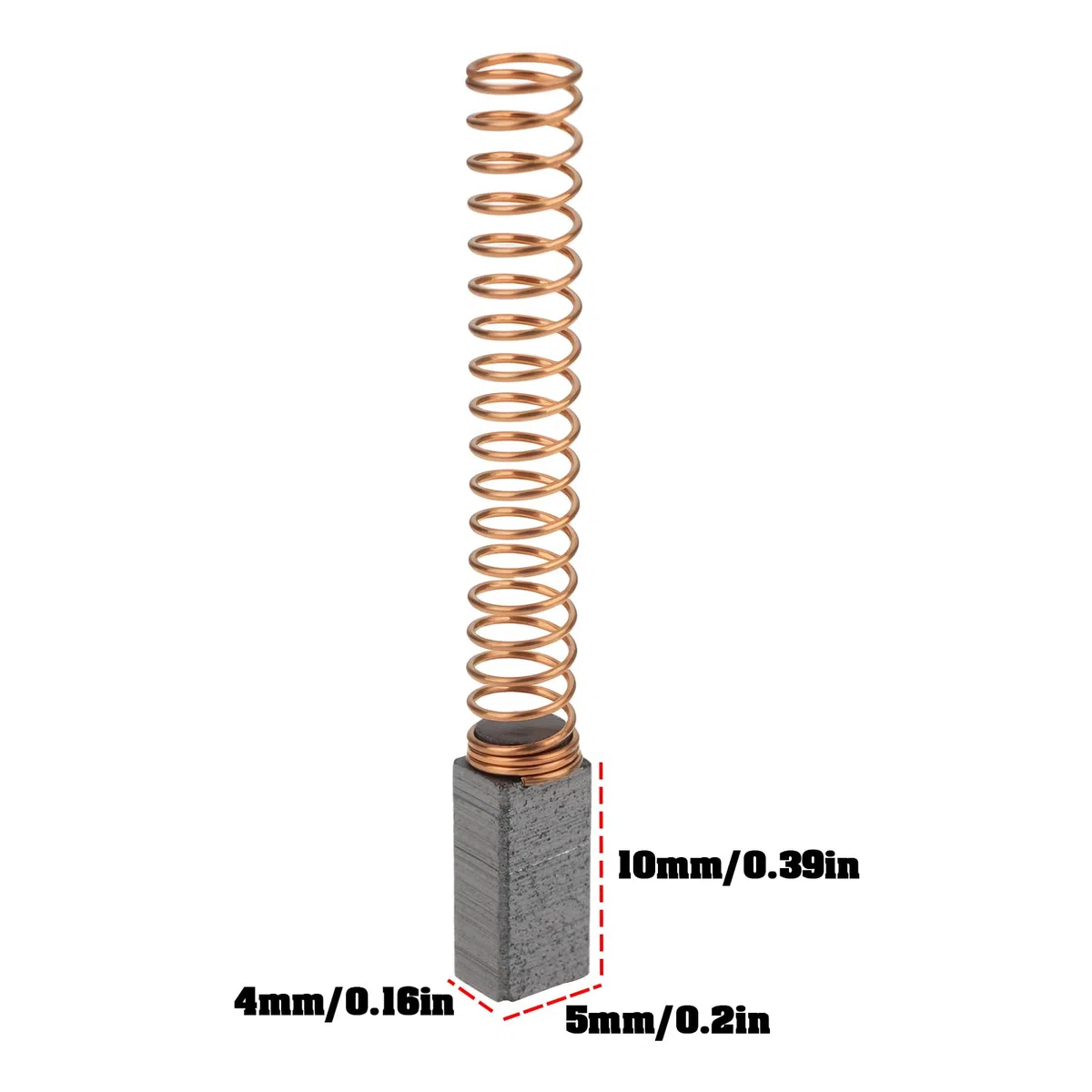 EMSea 2 Coppie Spazzole Carbone per Macchina da Cucire 4 x 10 x 5 mm Compatibile con Bernina Serie 730-830