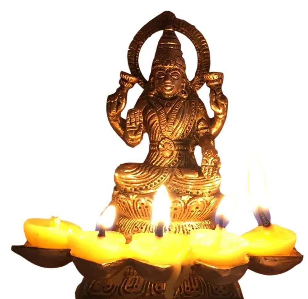 Tota Stoppini in puro cotone senza cera per Puja con Diya Combo di 50 Pooja Batti