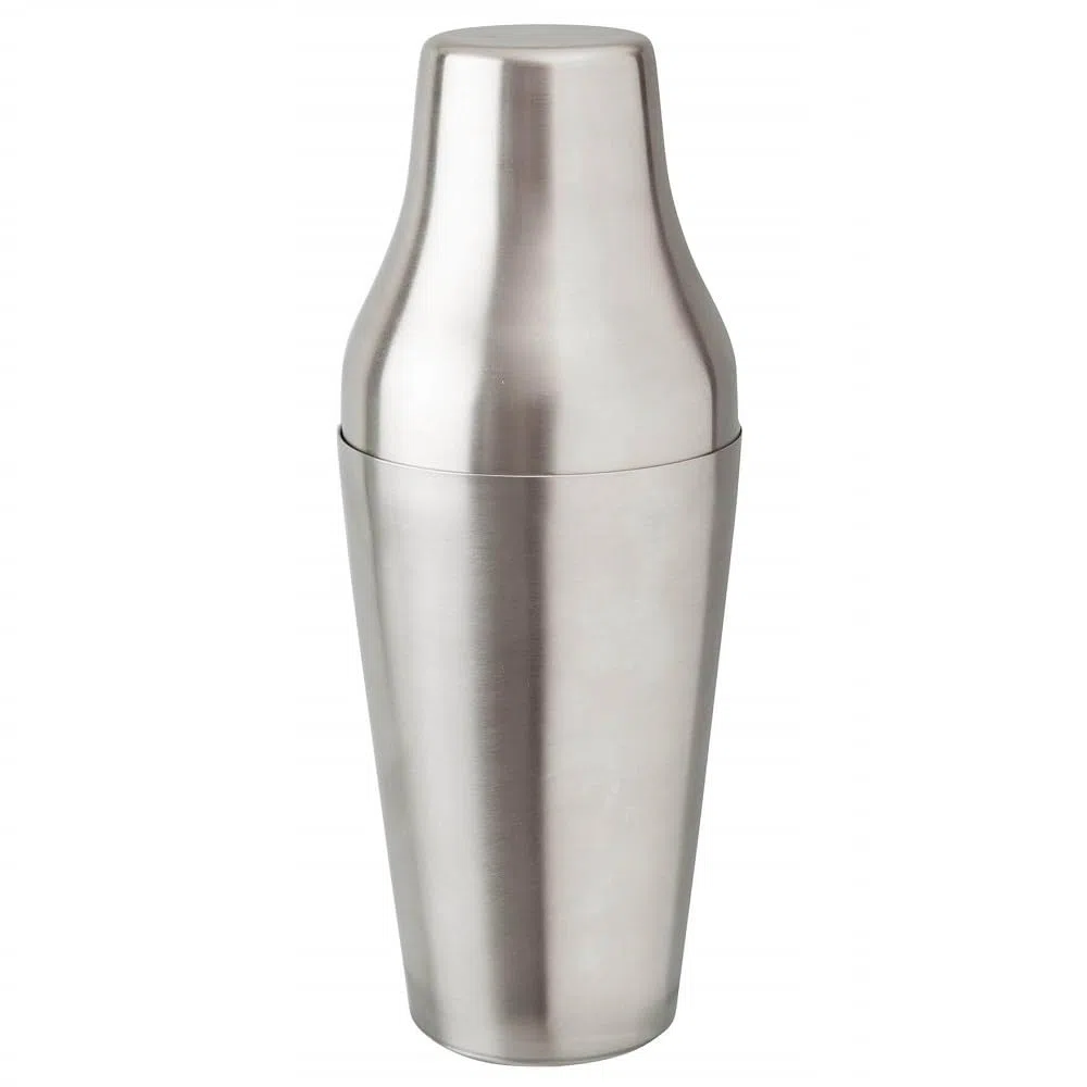 Shaker Cocktail Parigino French Cocktail Shaker Continental 2 Pezzi 50cl Acciaio Inox Spazzolato Accessorio Bar e Ristorante Attrezzature Barman