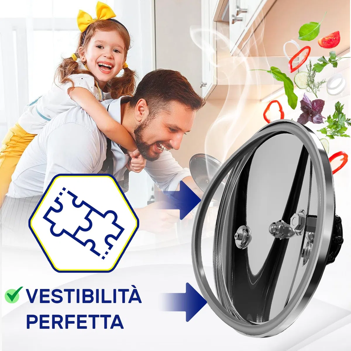 Guarnizione Pentola a Pressione per WMF Ø 22 cm con il Codice Originale 60 6855 9990 6068559990 Garanzia di 10 Anni - Monteral