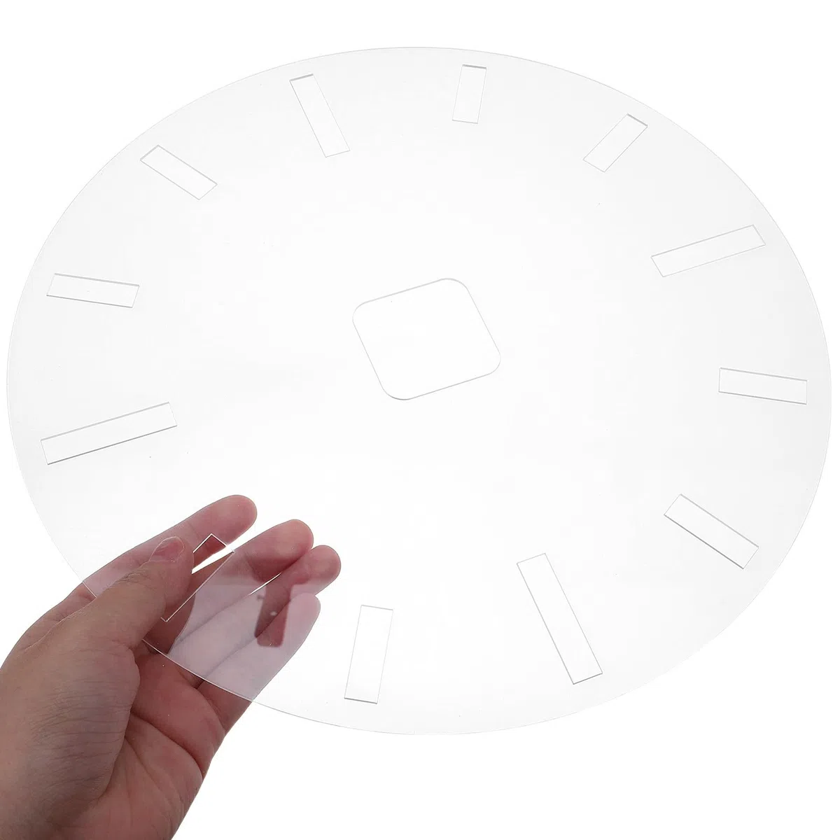 Stencil Orologio in Acrilico Quadrante Liscio e Segni Dial per Progetti di Bricolage e Lavorazione del Legno