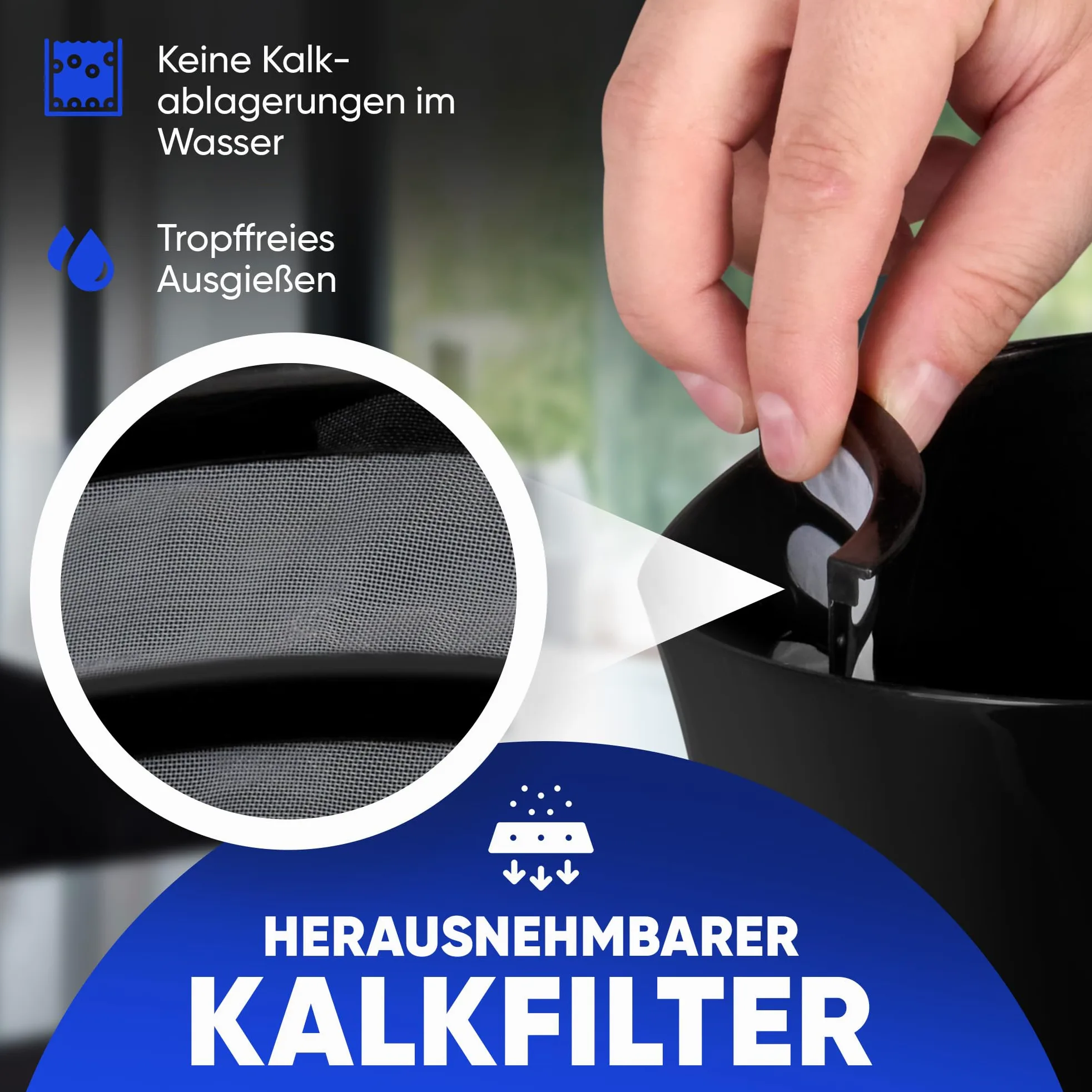 Bollitore 1,7 L 2200 W Nero Bomann WK6079CB-Nero