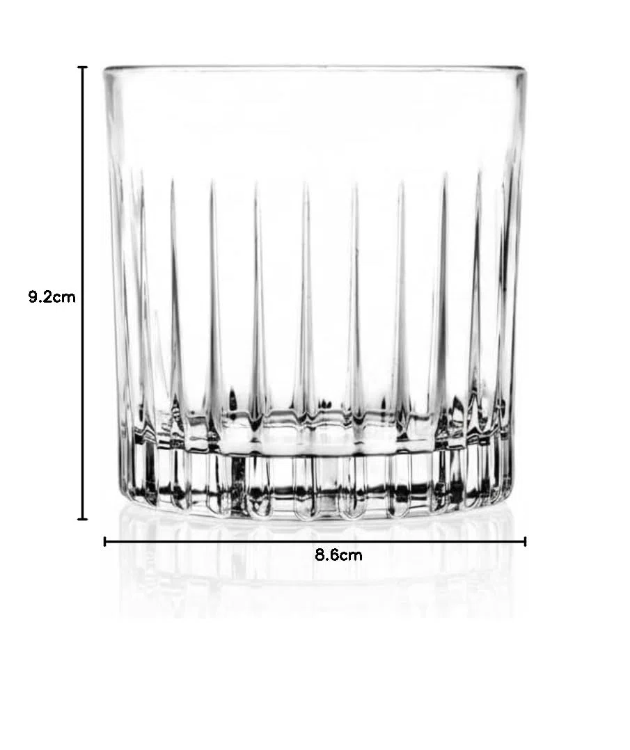 RCR Cristalleria Italiana S.p.a. Linea Timeless | Bicchieri da Acqua in Vetro Moderni Set 6 Bicchieri di Cristallo da 36 Cl
