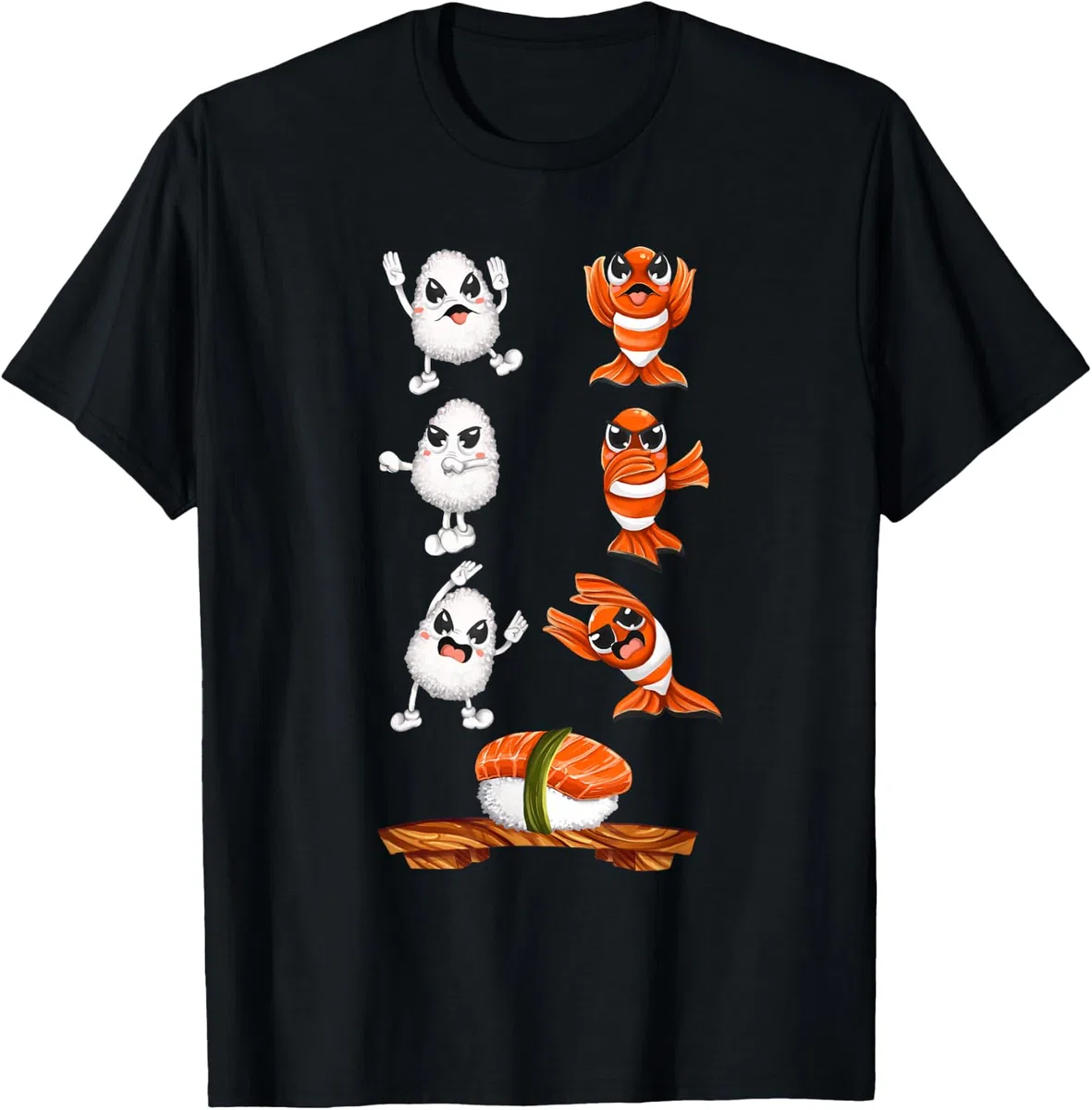 Divertente Kawaii Sushi Fusion Riso Giapponese Fusion Riso g Maglietta
