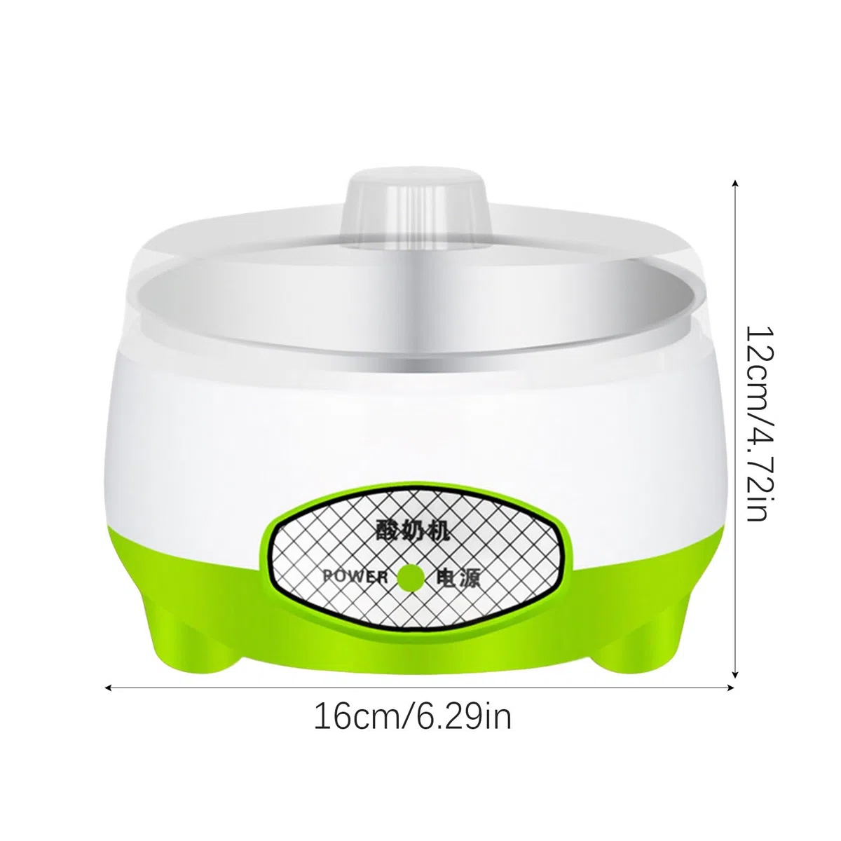 Yogurtiera con Controllo Temperatura - Yogurtiera Con Regolazione Temperatura,Elettrica Multifunzione 1.2L Silenziosa per Cucina con Fermenti Latte