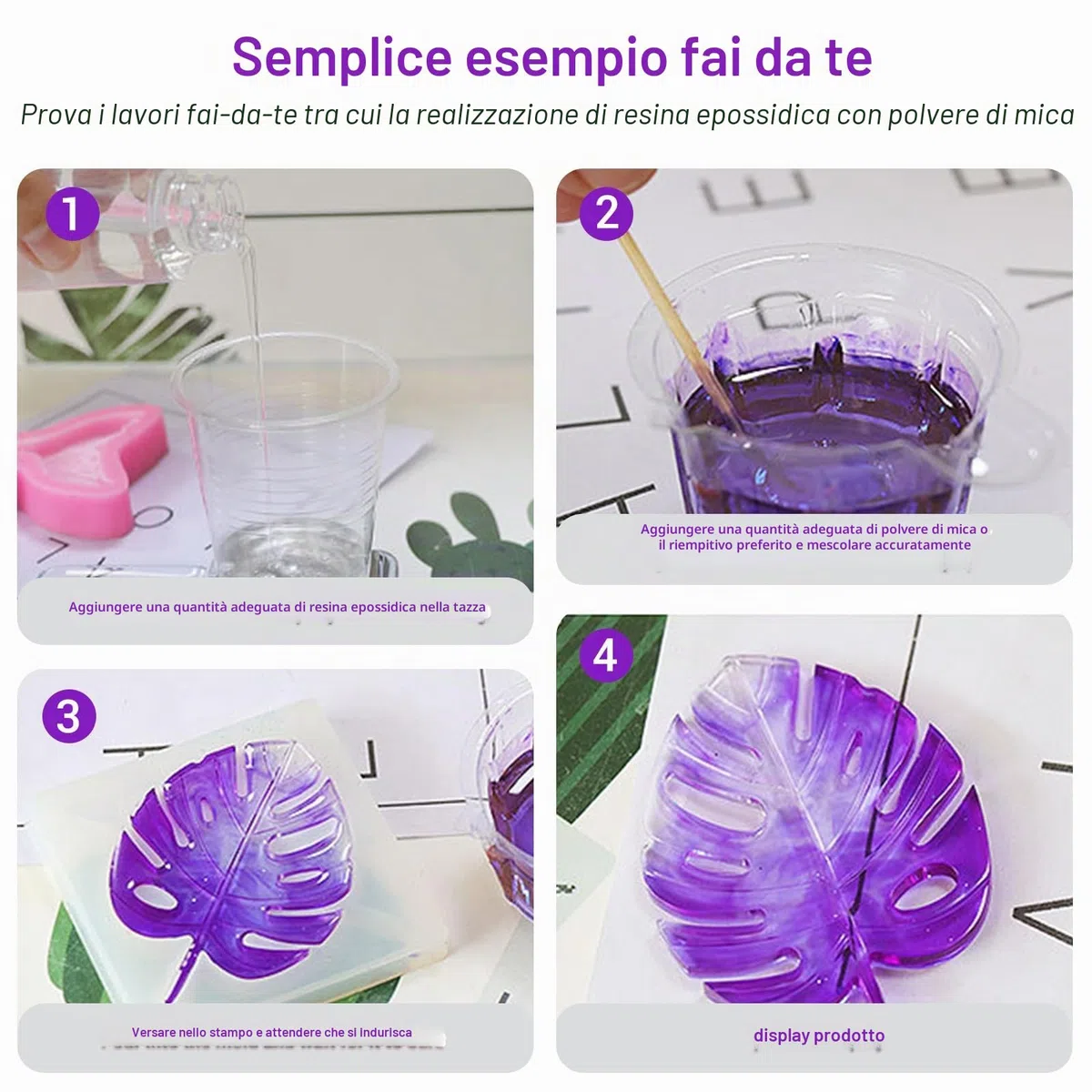 Epoxy resin colori per resina epossidica polvere di mica, 24 colori * 10g, pigmenti per resina epossidica per progetti DIY come sapone, resin, coloranti per candele, bombe da bagno, gioielli e slime