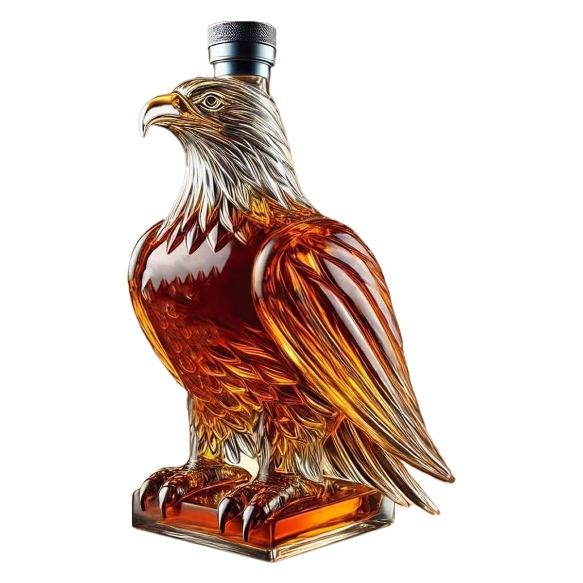 Bottiglia per whisky | decanter per whisky a forma di aquila, pezzo da collezione originale come idea regalo per bar, casa, matrimonio, festa del papà, accessorio per la casa