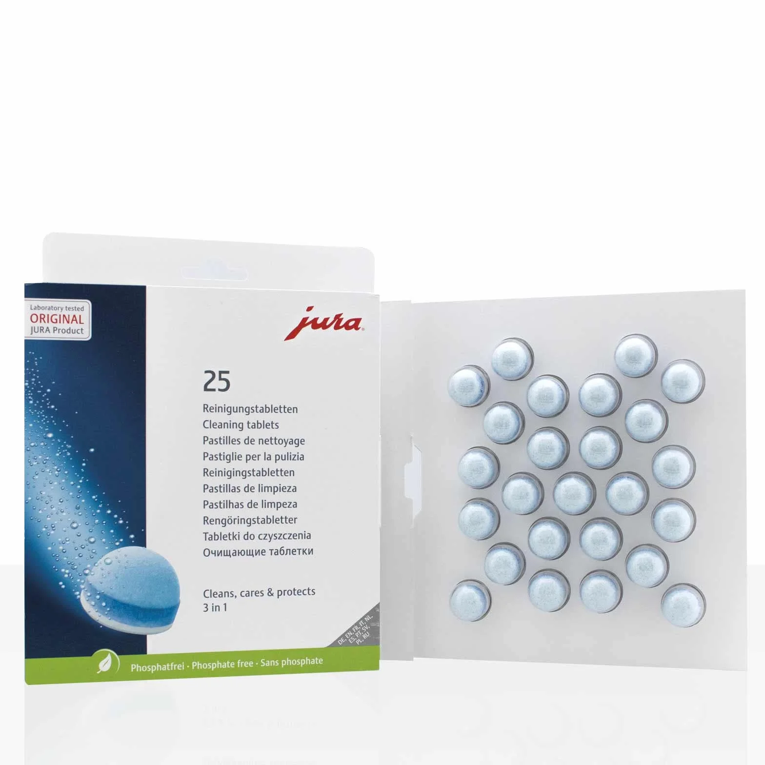 Jura Compresse di pulizia 3 in 1 per macchine da caffè automatiche – 25 pastiglie (1 pezzo)