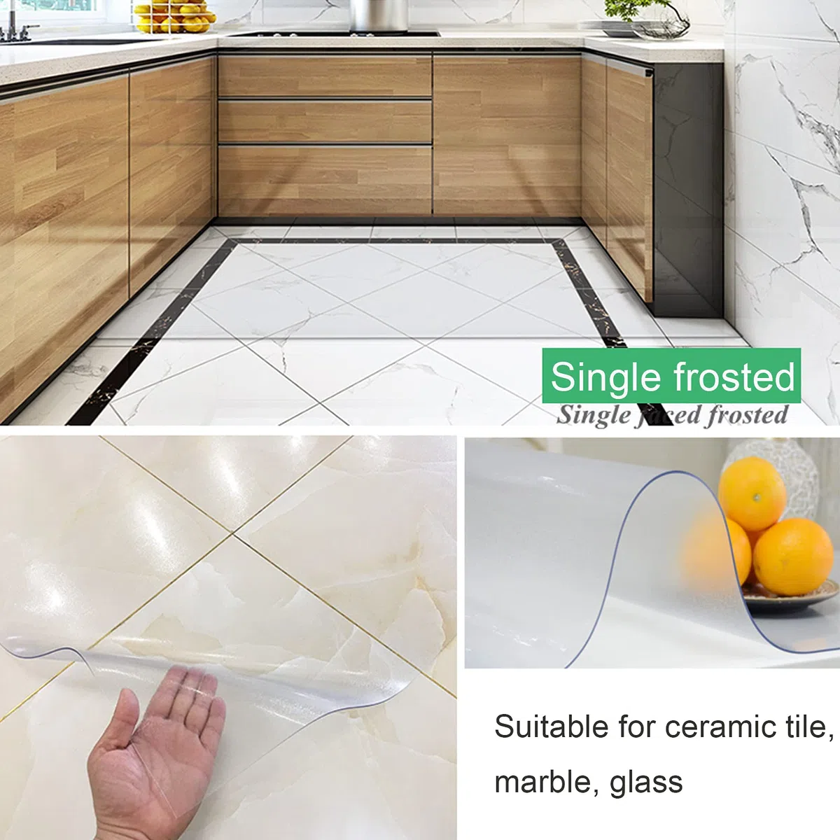Tappetino Trasparente,Tappetino per Sedia,Protezione Antiscivolo per Tappetino,PVC Tappetini per Sedie da Ufficio/Tappetino Pavimenti Tappeto Protettivo Sottosedia Senza BPA,Opaco (120x160cm)