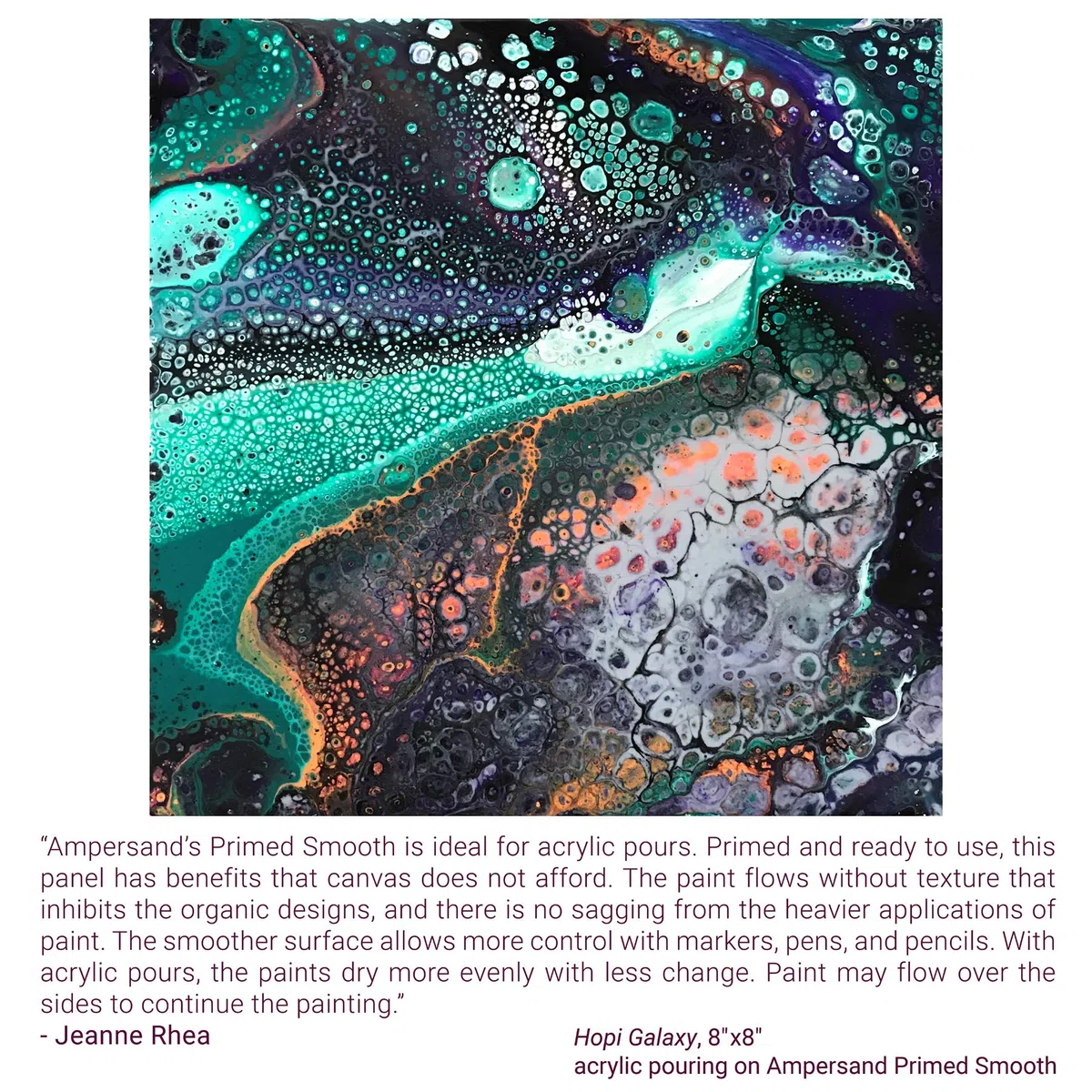 Ampersand Art Supply - Profilo piatto da 3/8", 25,4 x 25,4 cm