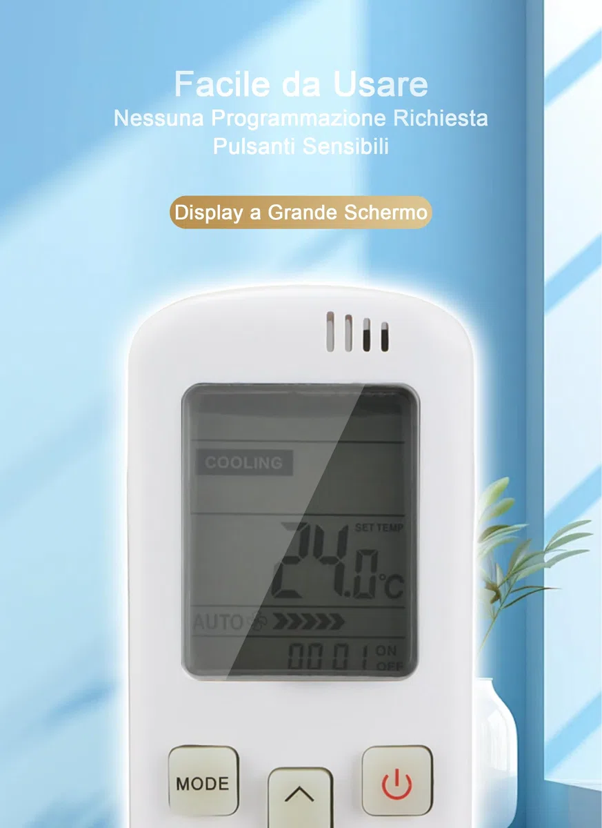 VBESTLIFE Telecomando Sostitutivo per Condizionatori d'Aria DG11R2-01 per Hisense