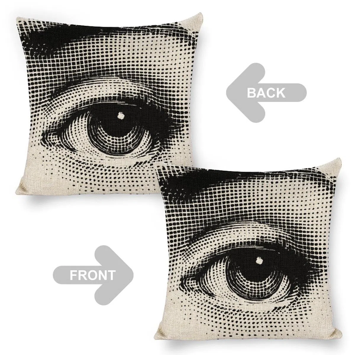 Lina Cavalieri Federa Per Cuscino in Cotone E Lino, Fodera Per Cuscino Decorativa Arte Quadrata Personalizzata 18X18 Pollici(45X45cm) 18"x18"style-4