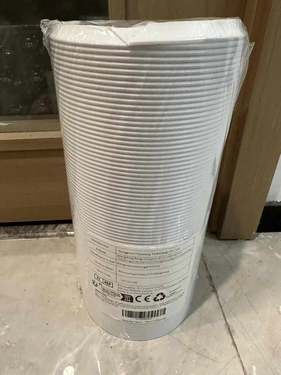 Tubo di Scarico 130 mm Tubo Condizionatore Condizionatore Aria Condizionata Mobile Aria Condizionata Asciugatrice, Cappa Aspirante, Asciugatrice, Lunghezza 1,5 metri