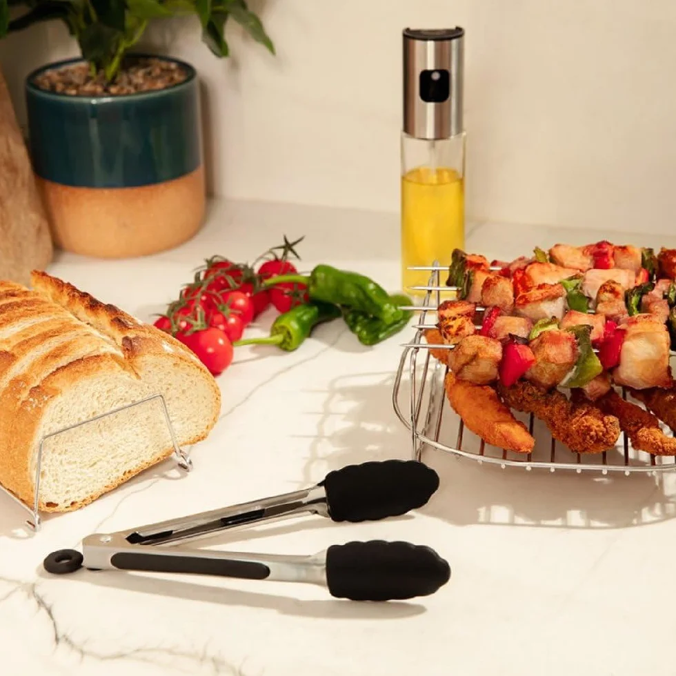 Cecotec Accessori Per Friggitrice ad Aria Cecofry Pack Accessories. Air Fryer da 5 a 6,5 ​​L, 8 Accessori, Rivestimento Antiaderente, Lavabile in Lavastoviglie, Senza Bpa