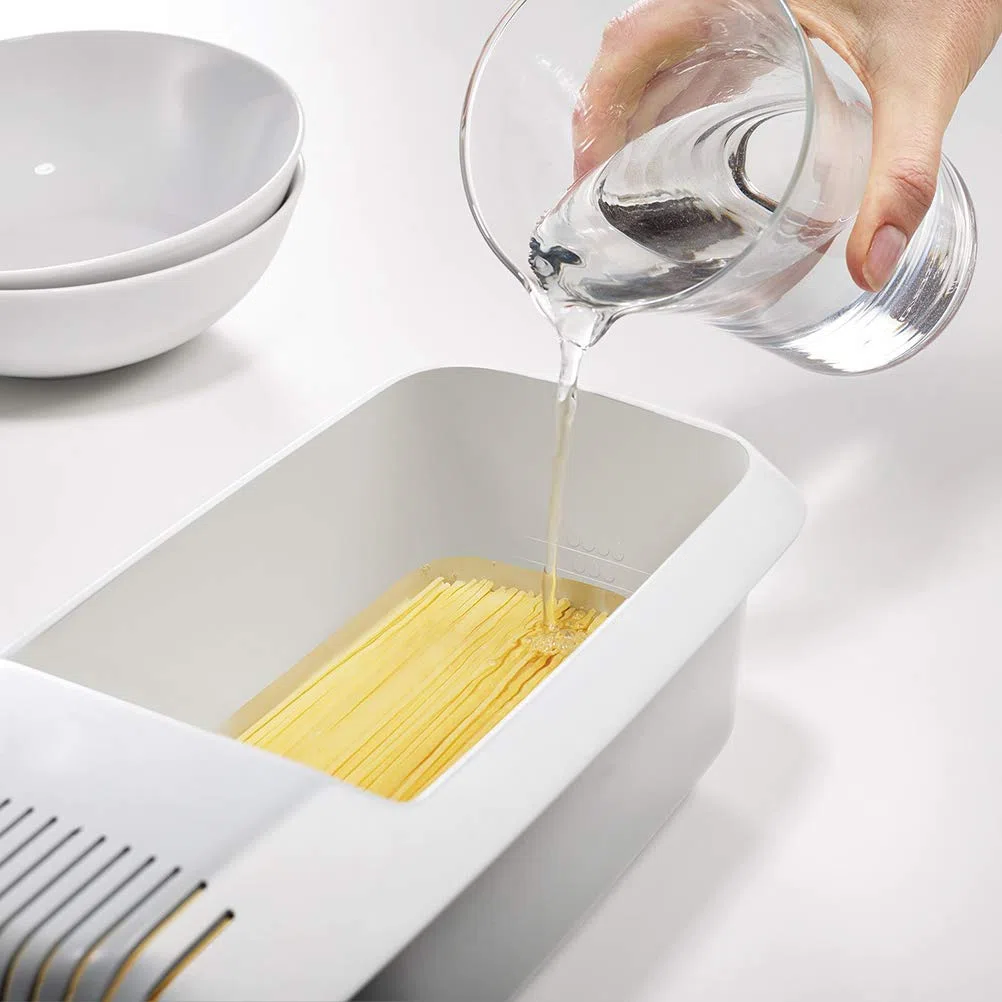 Cuoci Pasta per Microonde con Colino, Cuoci Pasta Ramen Resistente al Calore, Cottura Facile e Veloce della Pasta Macchina per Pasta Antiaderente Pentola a Vapore