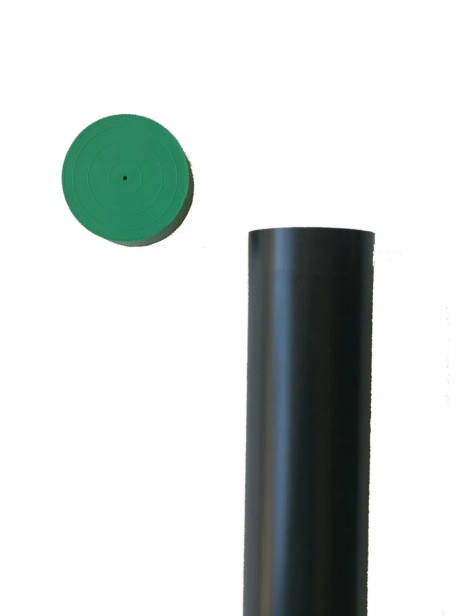 Tubo portadisegni in plastica, lunghezza 40 cm, diam. 8 cm