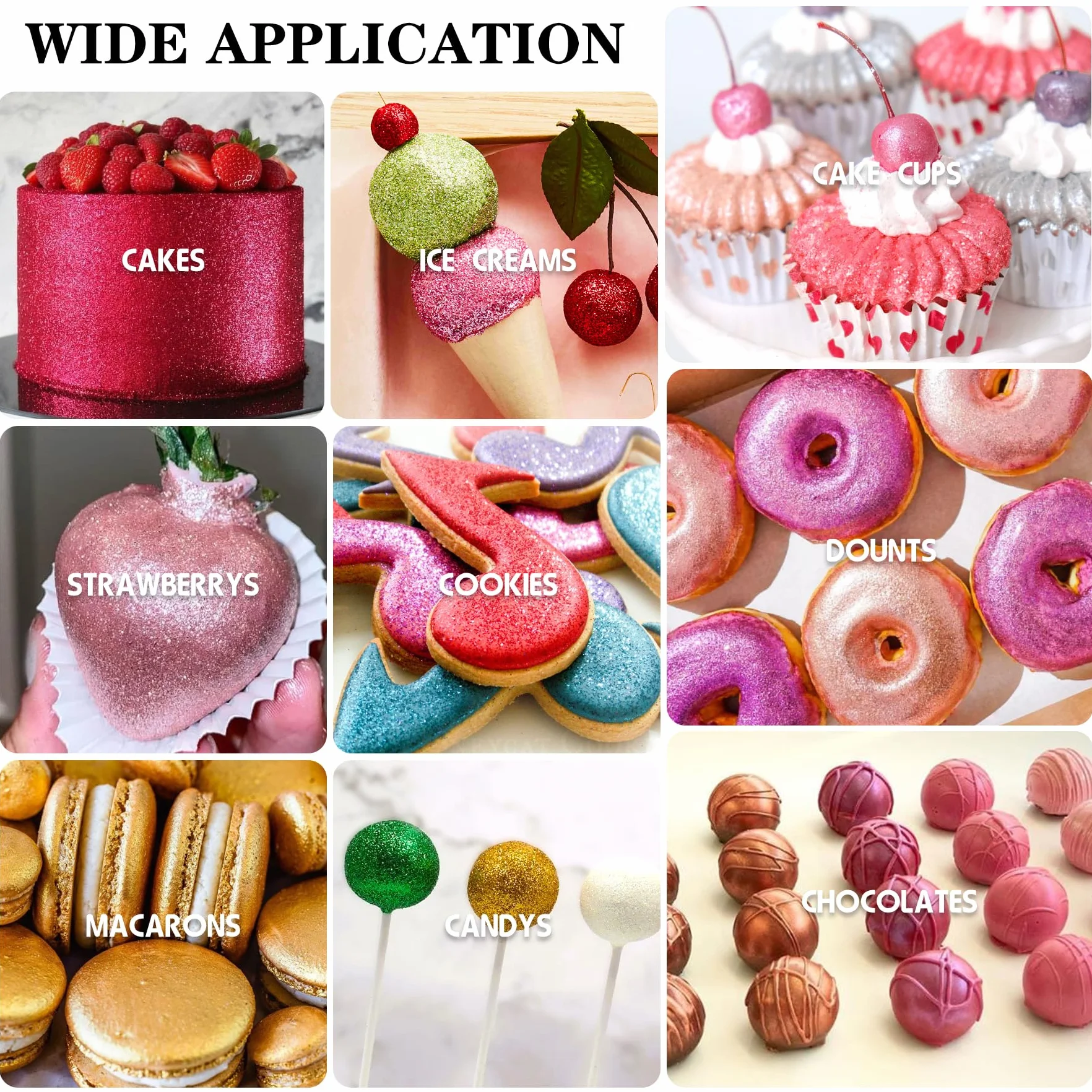 Glitter commestibile – 30 g / 1 oz Polvere brillante commestibile per bevande frizzanti, alimenti, vino, torte, polvere brillante per uso alimentare, per cottura, bevande, biscotti decorazione (rubino