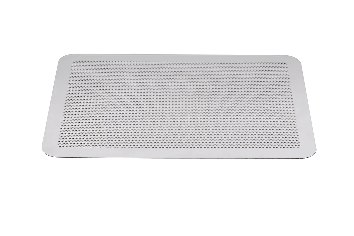 Mali'S 43034 – Piastra per pasticceria perforata, piastra in alluminio, senza bordi grigio, 40 x 30 cm, spessore 1,5 mm
