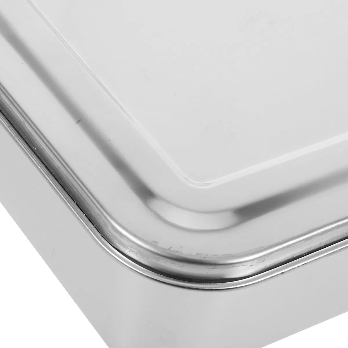 Teglia Robusta e in Inossidabile con Coperchio Rettangolare per Conservazione e Cucina per e Lasagna