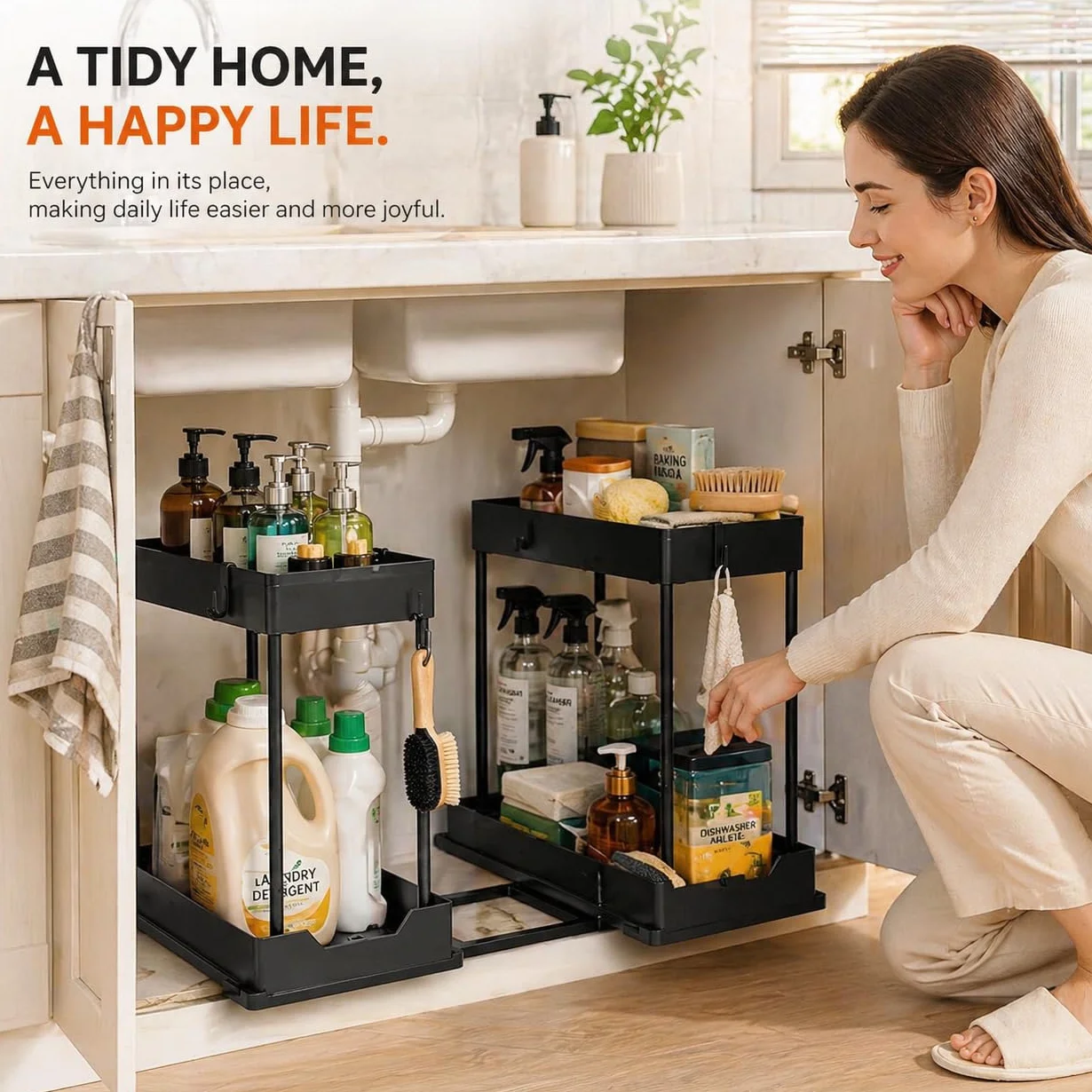 Frilla Organizer Sottolavello Cucina a 2 Livelli | SINKNOVA