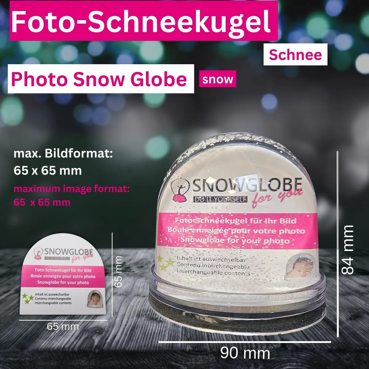 50000 Palla di neve grande di Foto base transparente Con neve