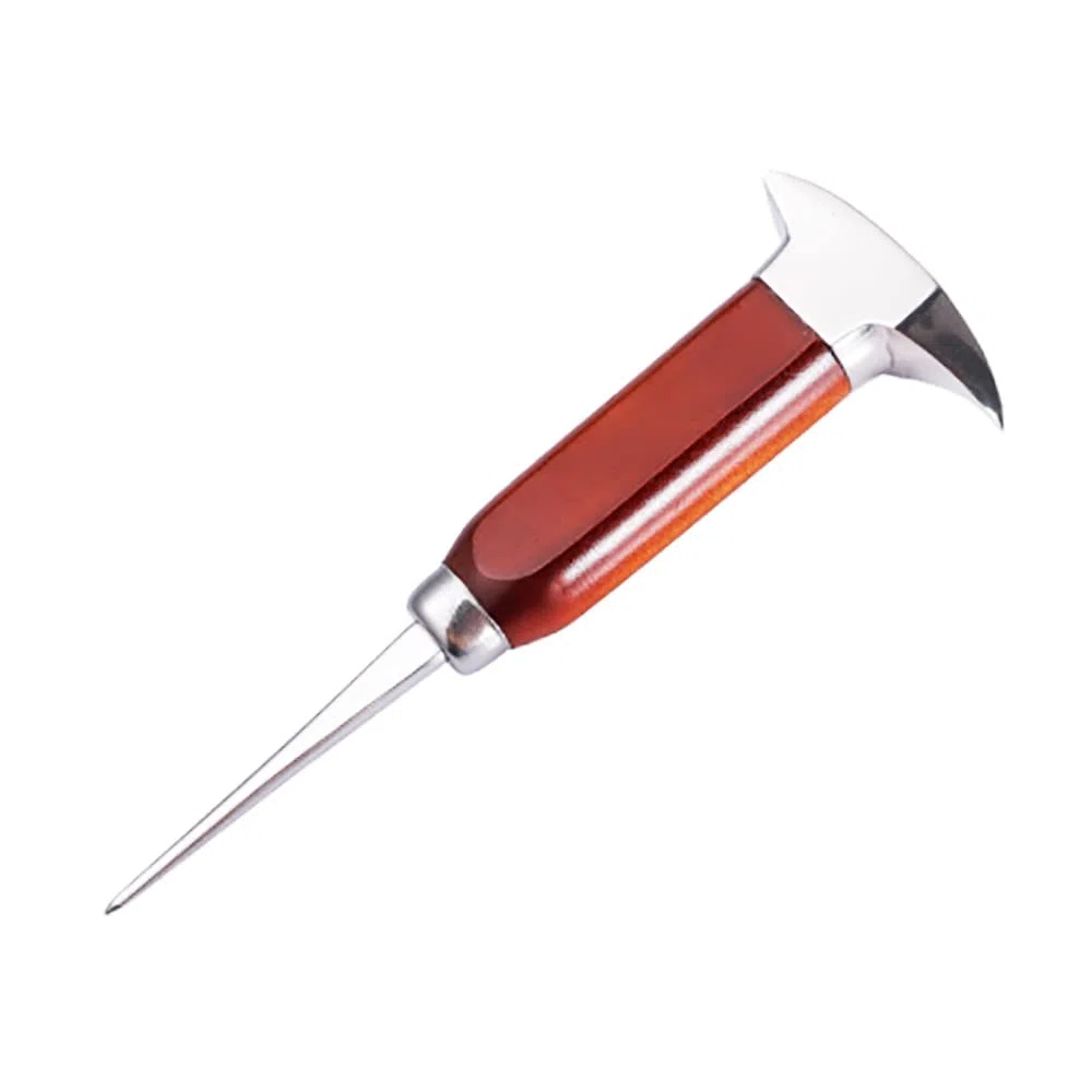 Rompighiaccio Portatile da 17 cm in Stile Giapponese con Manico in Legno per Bar, Cucina, Picnic, Campeggio