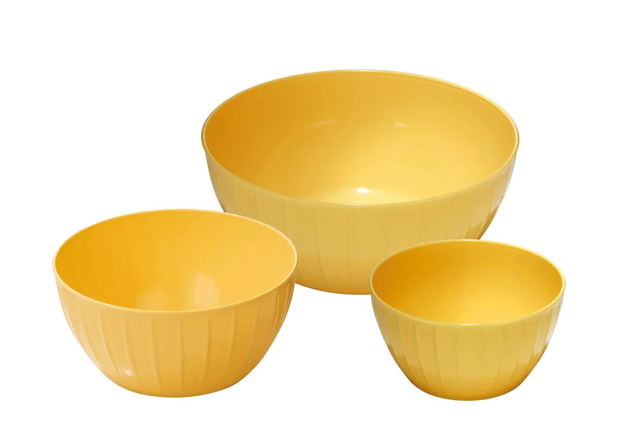 Tescoma 630364.12 Ciotole In Plastica, Set 3 Pezzi, Ø 18-22-28 cm