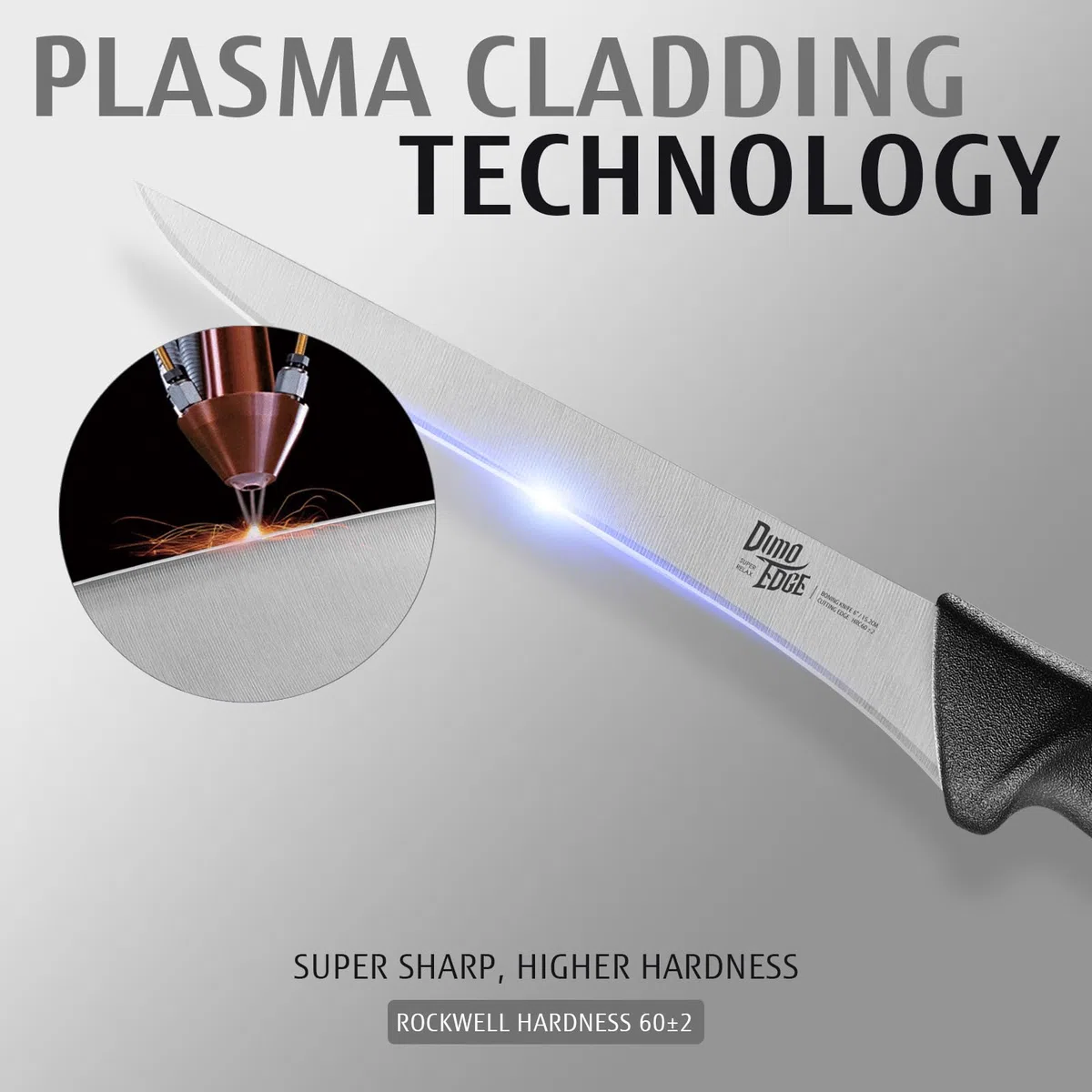 Dimoedge Coltello per Sfilettare Pesce, Coltello Disosso Super Affilato, Coltelli da Cucina Professionale, Lama Acciaio Inossidabile 15 cm