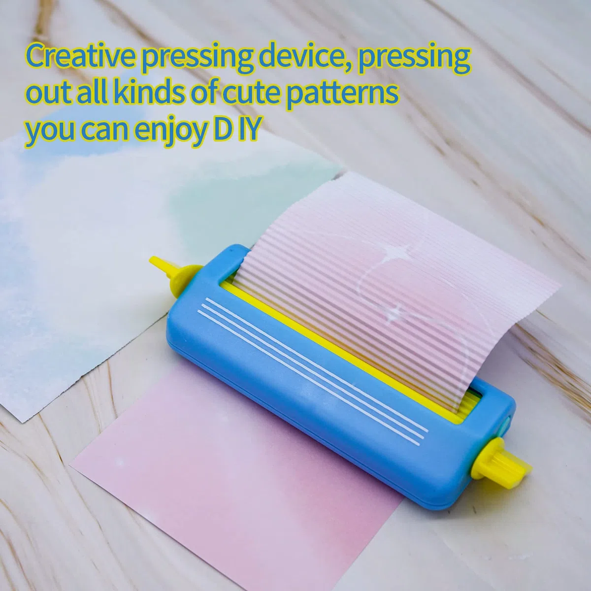 KRUCE Strumento per la piegatura della carta, strumento per la creazione di carta ciano, strumento per la creazione di onde, strumento con pomello, per fai da te, artigianato, scrapbooking