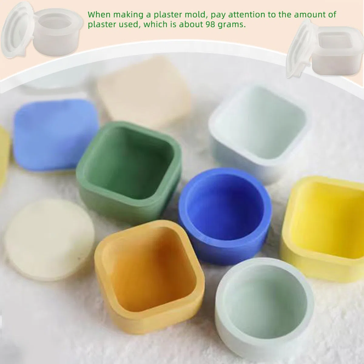 Stampi in Silicone per Resina,2 Pezzi Stampo in Silicone per Candele,Stampo in Resina da Colata DIY per i Lavori di Bricolage