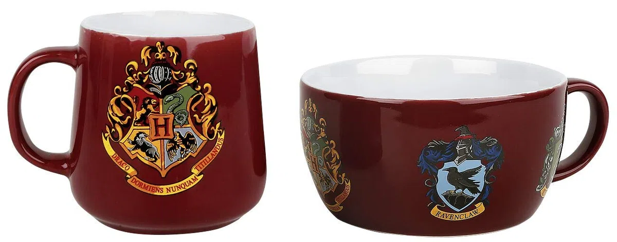 Harry Potter Crests Unisex Set di tazze multicolore ceramica