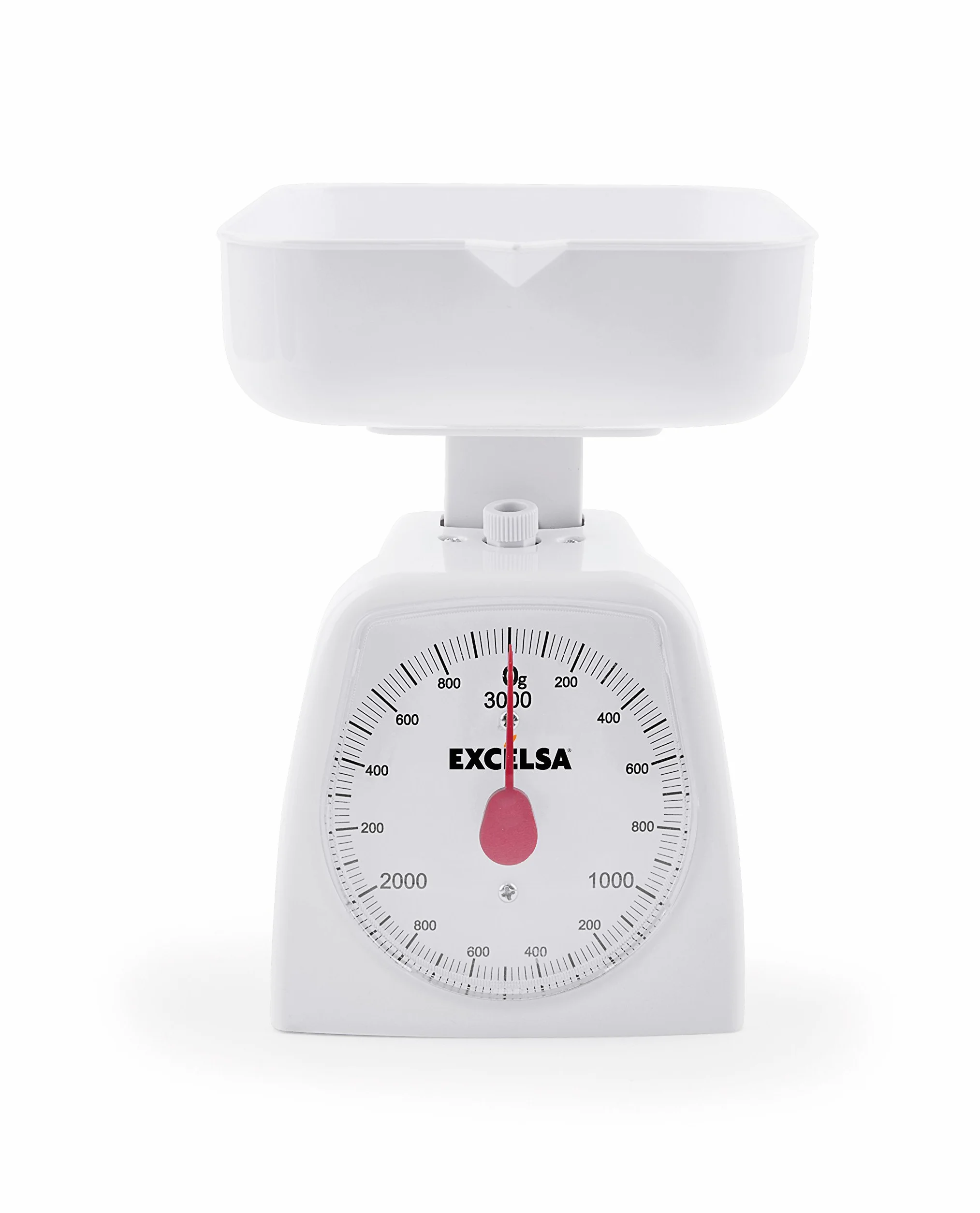 Excelsa Colors Bilancia Meccanica 3 kg ABS Bianco 15x14x18 cm