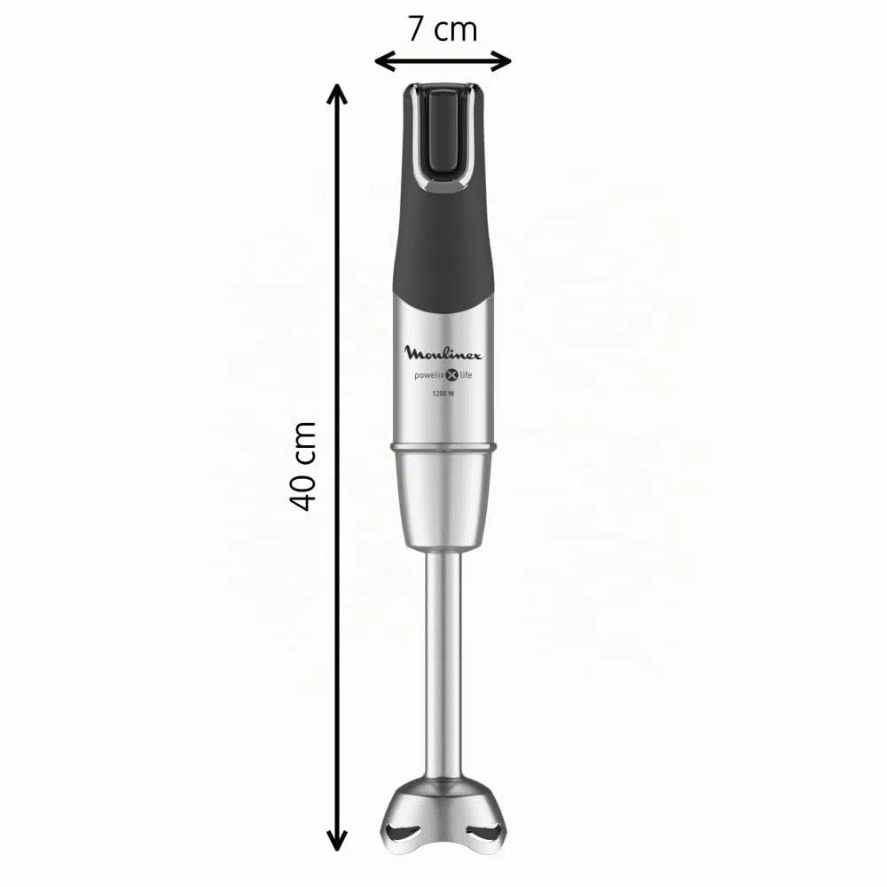 Moulinex DD95HD InfinyForce Pro Powelix Mixer a Immersione, 1200W, Mixer con Tecnologia Powelix, 4 Accessori, Bicchiere 800ml, Tritatutto 500 ml, Frusta e Schiacciapatate, Lame Rivestite in Titanio