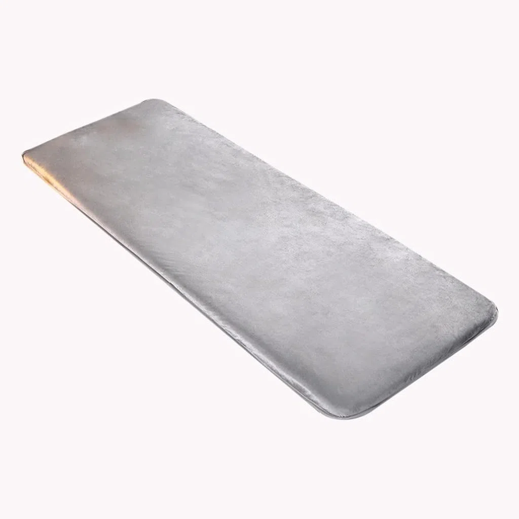 Grey t,60x180*5cm,5cm Spessore Ad Alta Densità di Memoria Schiuma Massaggio Letto Materasso Topper Senza Foro Facciale, Corner Straps & Anti-Slip Bottom