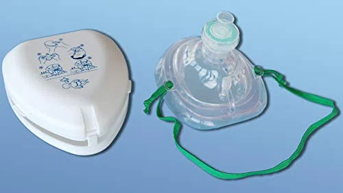 Leina - Maschera di respirazione tascabile, colore: Bianco