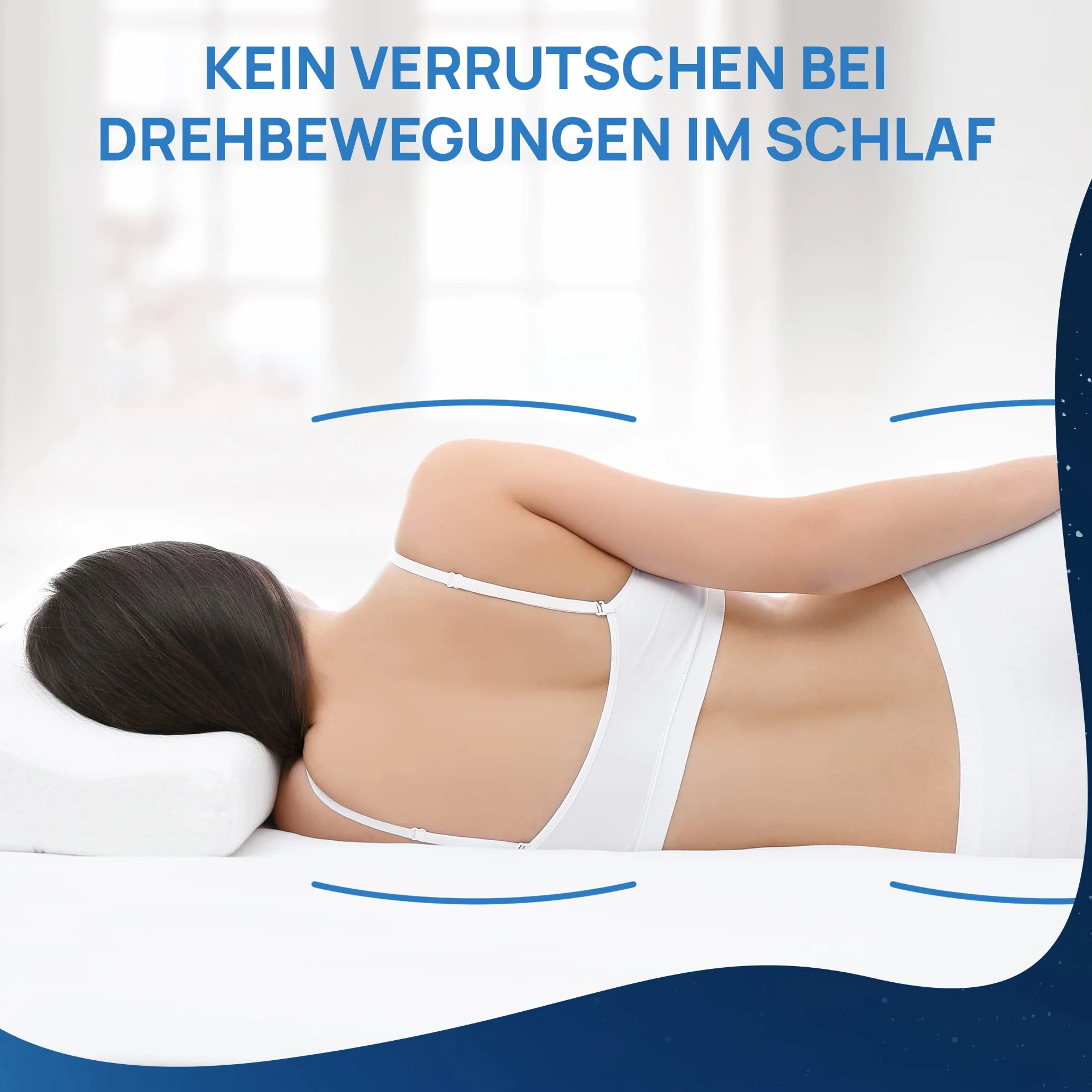 LILENO HOME Materassino antiscivolo per rete a doghe (90 x 200 cm) – Protezione sottile per materasso – in tessuto non tessuto antiscivolo come fermo per materassi – lavabile