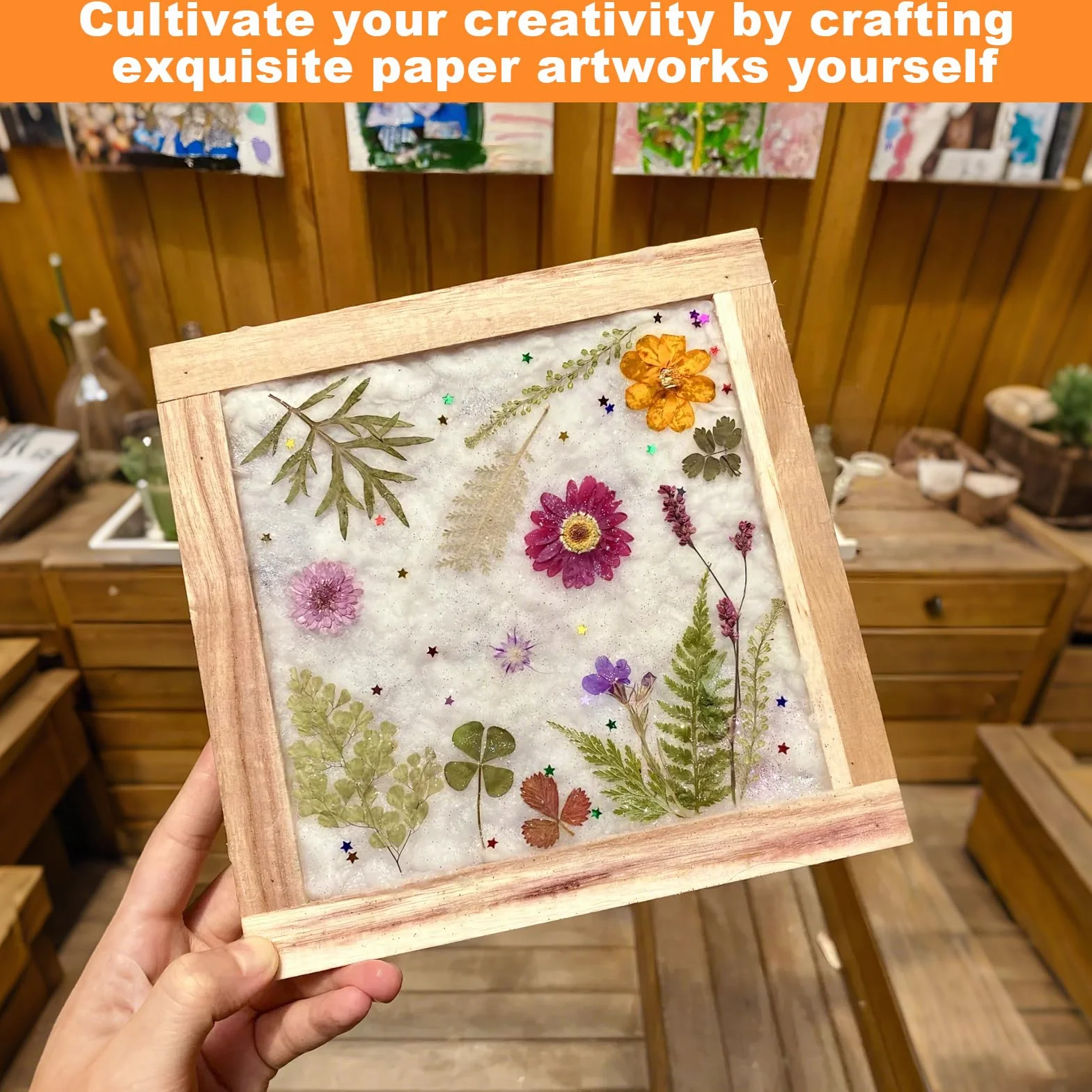 3PCS telai per Produzione della Carta in Legno Set Carta Fatta a Mano con Telaio e setaccio Strumento per Carta Riciclata Fai da Te Laboratori creativi e didattica Set per Serigrafia