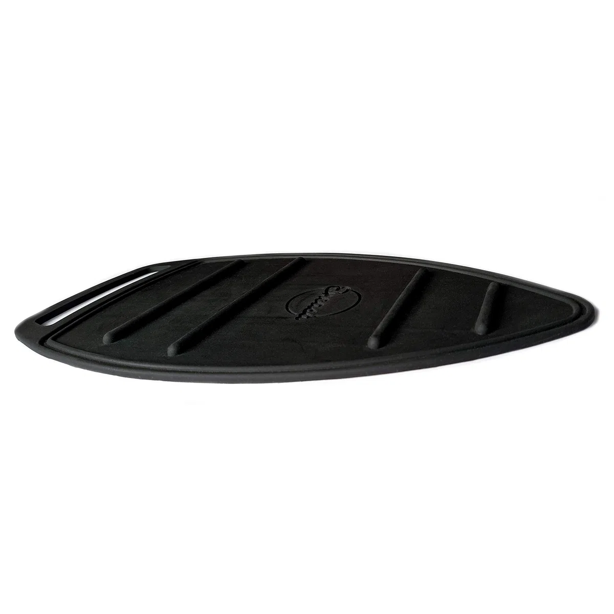 Encasa XO Tappetino in silicone per il riposo del ferro caldo - resistente al calore, antiscivolo, pad più spesso per proteggere il vostro tavolo durante la stiratura - Nero