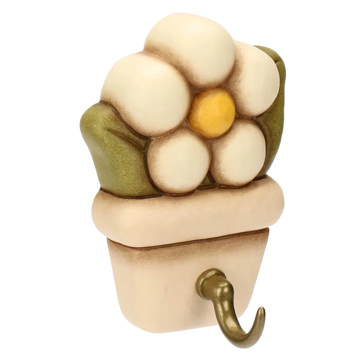 THUN - Portastrofinaccio singolo - ceramica - Collezione Country Bloom - 15,4 x 1,9 x 7,4 cm