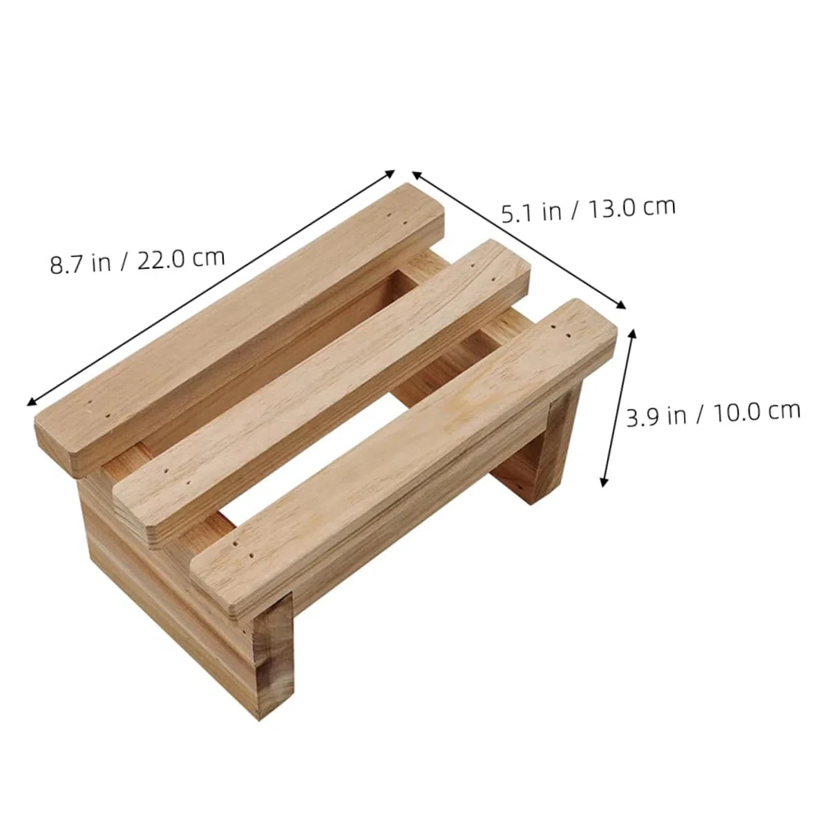 Generico sgabello basso in legno sgabello seduto base espositiva poggiapiedi per adulti pouf per banco resistente all'usura panca per di legno