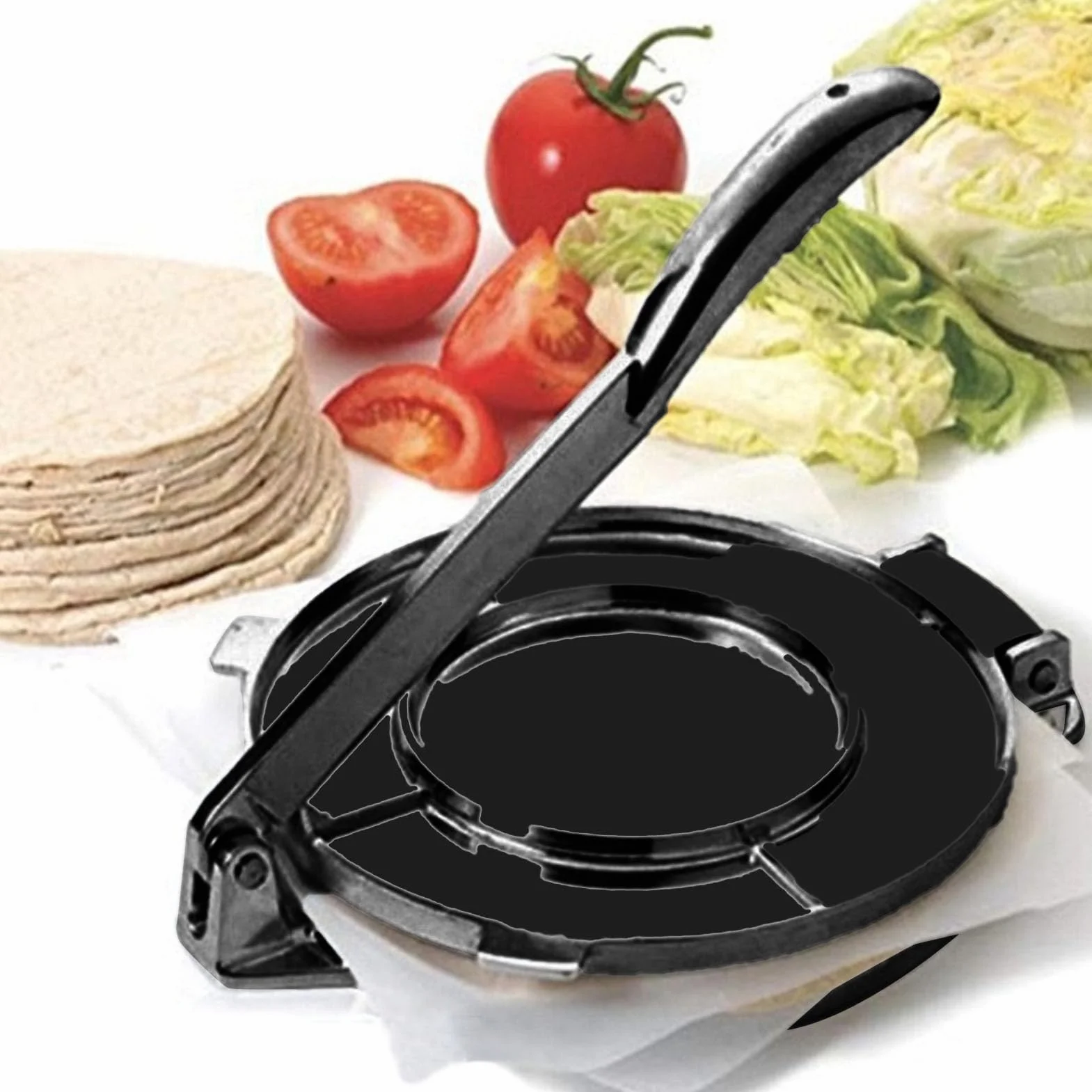 Pressa per Tortilla, Macchina per tortilla, Strumento per Pressa per Tortilla Macchina per Pizza (16 cm)
