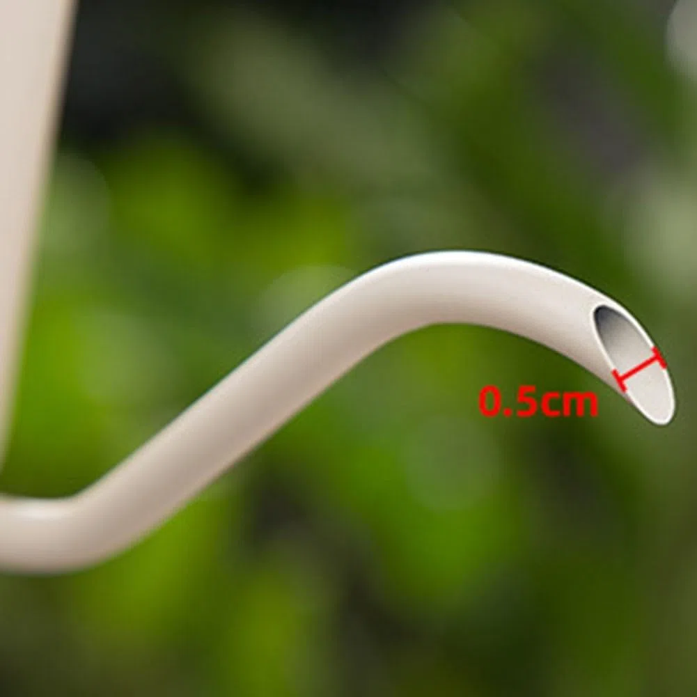 Bollitore da caffè a collo d'oca in acciaio inox, design elegante con manico resistente al calore, bollitura rapida per la casa (coperchio graduato 600 ml)