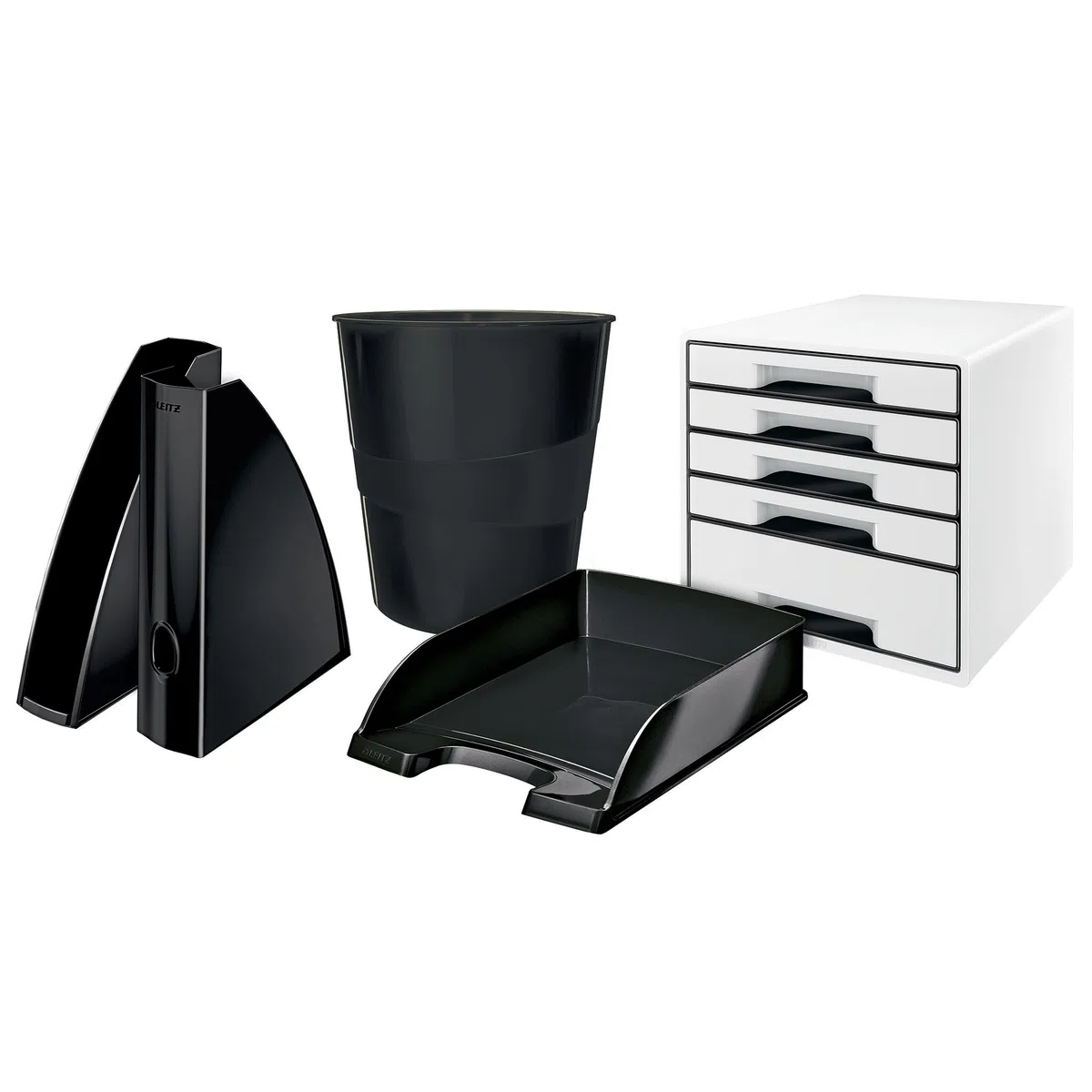 Leitz Cestino gettacarte WOW 15l, Nero, Polistirene, 15 Litri
