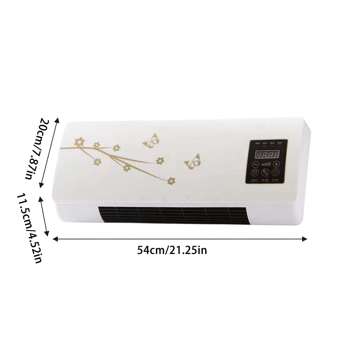 Condizionatore Da Parete, Climatizzatore Con Caldo/freddo E Timer, Termoventilatore A Parete, Raffreddatori D'aria Facilmente Controllabili, Per Camera Letto, Studio