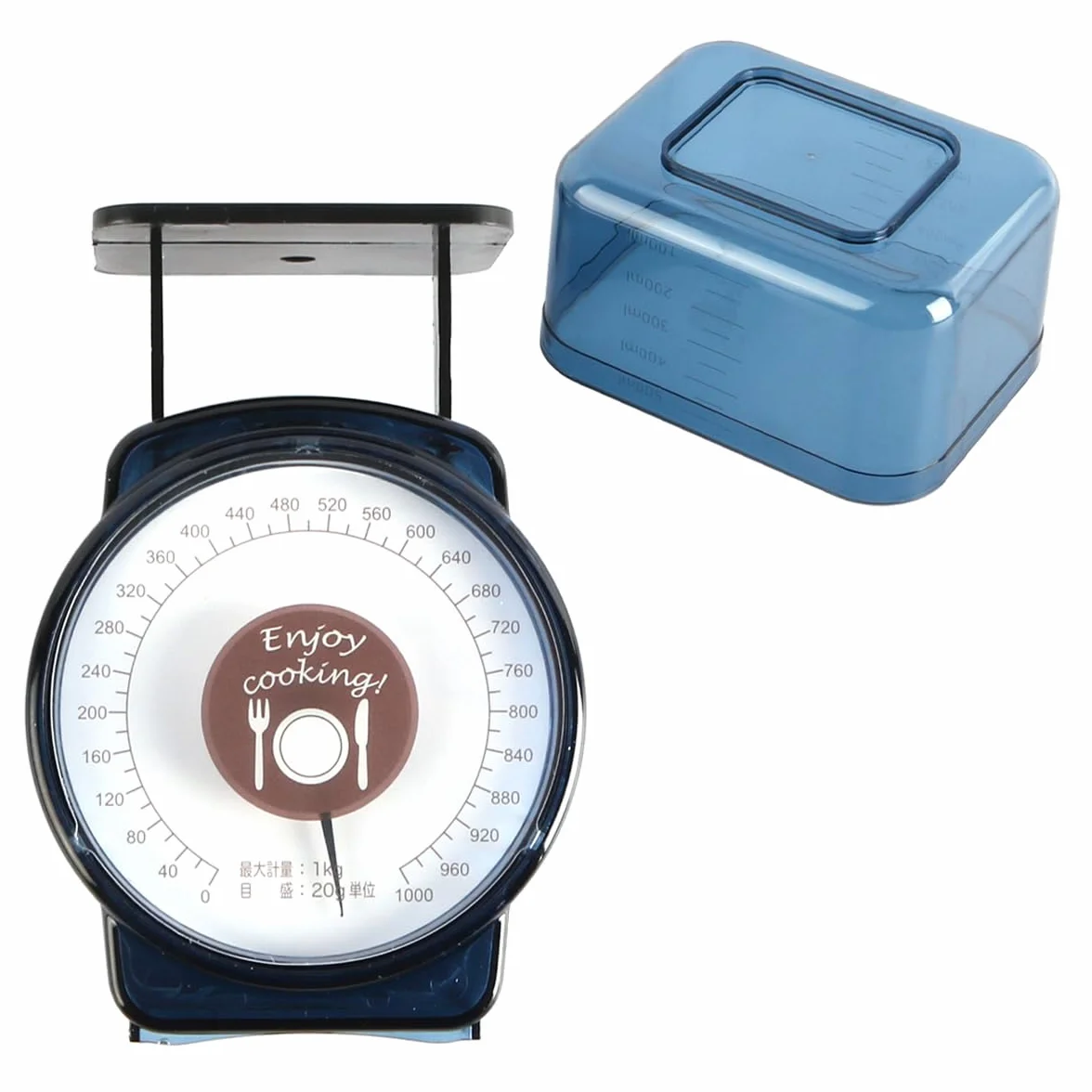 Mini Bilancia da Cucina Meccanica da 1 kg di capacità, Bilancia per la Cottura degli Alimenti per Uso Domestico, misurazione di precisione, quadrante di Facile Lettura, Design Manuale